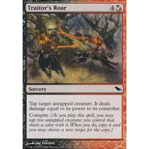 Rugissement Du Traître ( Traitor¿S Roar ) - Magic Mtg - Sombrelande Vf Mint 200 - C