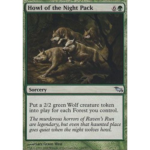 Hurlement De La Meute Nocturne ( Howl Of The Night Pack ) - Magic Mtg - Sombrelande Vf Mint 119 - U