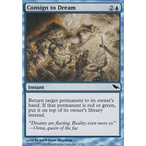 Expédition Dans Les Rêves ( Consign To Dream ) - Magic Mtg - Sombrelande Vf Mint 32 - C
