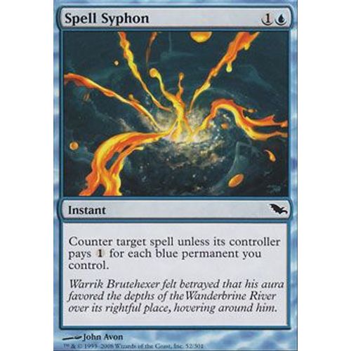 Siphonner Les Sorts ( Spell Syphon ) - Magic Mtg - Sombrelande Vf Mint 52 - C