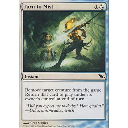 Transformation En Brume ( Turn To Mist ) - Magic Mtg - Sombrelande Vf Mint 155 - C