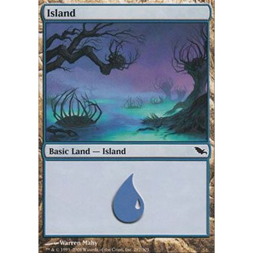 Île 287 ( Island ) - Magic Mtg - Sombrelande Vf Mint 287 - C