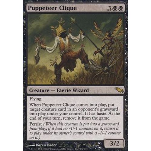 Foil Premium Clique Des Marionnettistes  - Magic Mtg - Sombrelande Vf Mint 75 - R