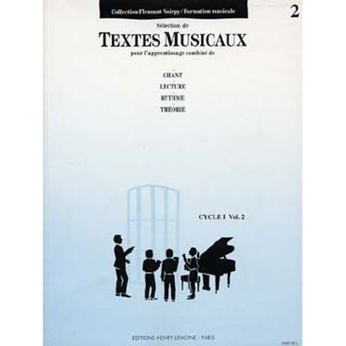 Fleurant Michel / Voirpy Alain - Textes Musicaux Cycle 1 Vol.2