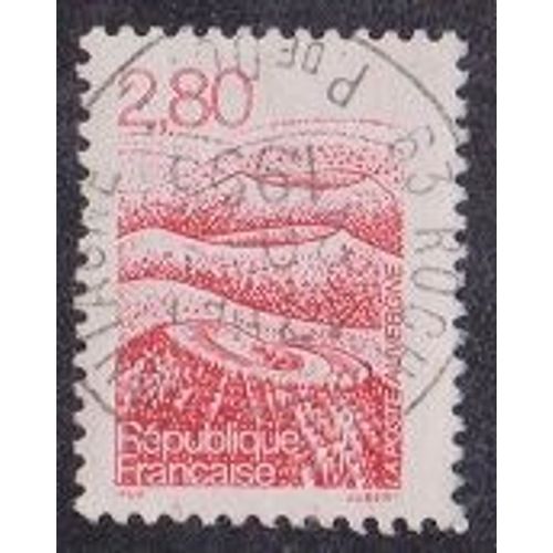 Timbre N°2951 Y&t 2,80 F Rouge Série Courante Les Régions Françaises Auvergne
