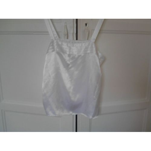 Top Neyret Blanc Satin