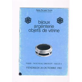 Bijoux, Argenterie, Objets De Vitrine, Métal Argenté Nouveau Drouot, 28 Octobre 1983