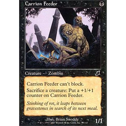 Bouffeur De Charogne ( Carrion Feeder ) - Magic Mtg - Fleau Vf E 59 - C