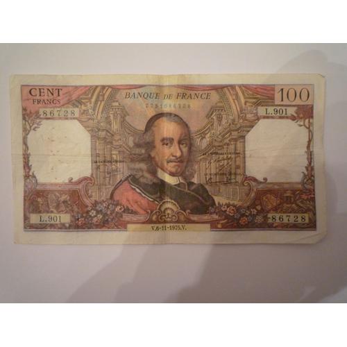 Billet Corneille 100 Francs 1975 L.901