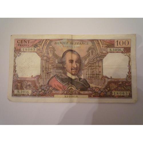 Billet Corneille 100 Francs 1977 S.1056
