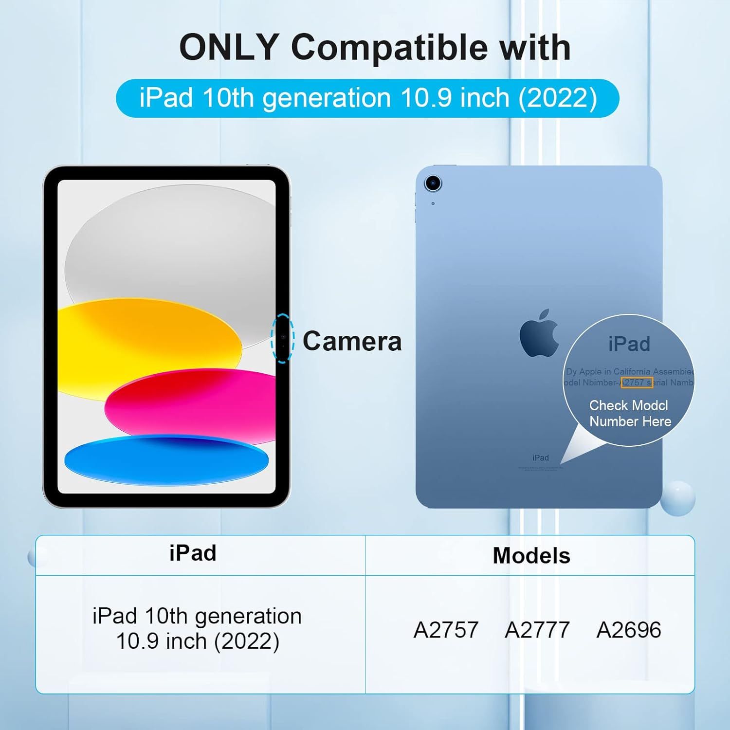 Protection D'cran Compatible Avec Ipad 10th Gnration 2022... - 2