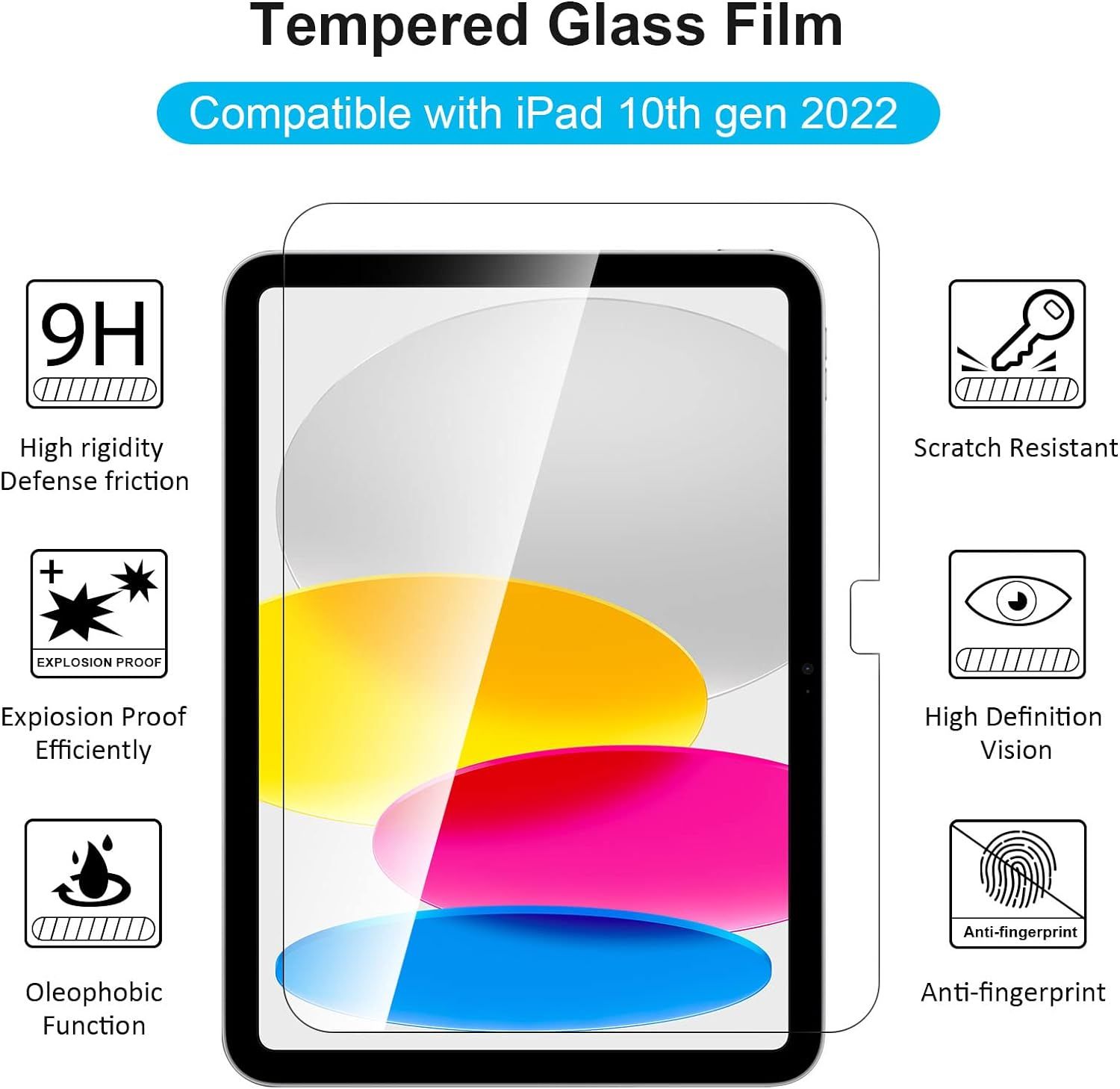 Protection D'cran Compatible Avec Ipad 10th Gnration 2022... - 3