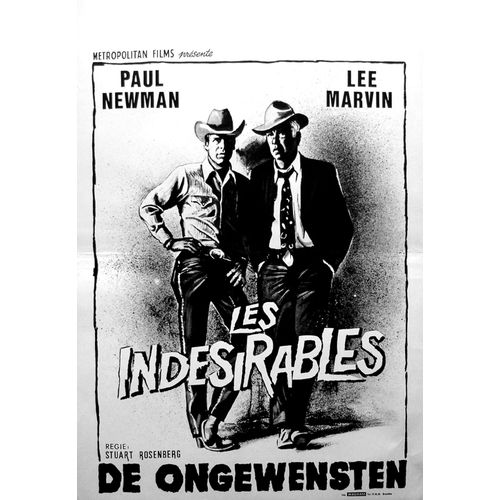 Indésirables (Les) "Pocket Money" / Affiche Belge Originale De 1972 / Stuart Rosenberg, Avec Paul Newman, Lee Marvin, Christine Belford, Strother Martin