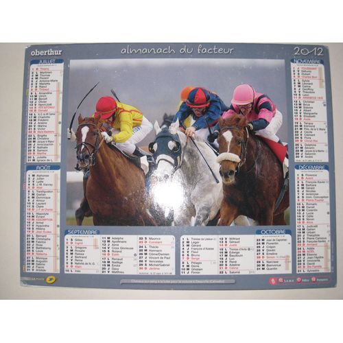 Calendrier Du Facteur 2012 Turf