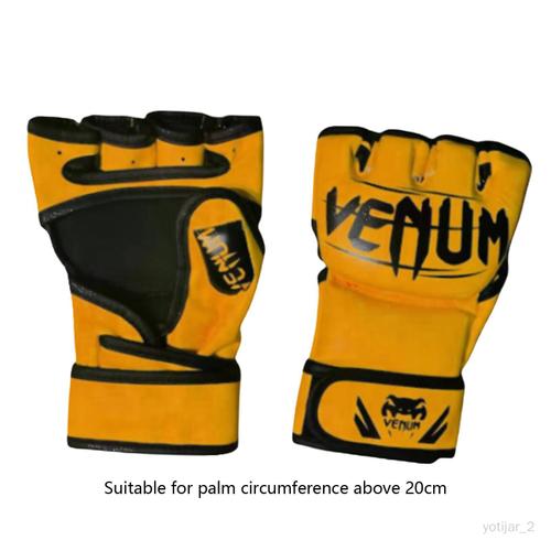 Gants De Demi-Doigt, Gants De Sparring Durables Pour Les Sports Orange