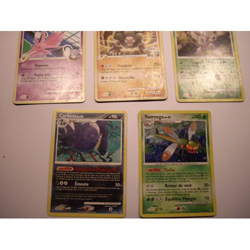 Lot De 5 Cartes Rares Pokémon