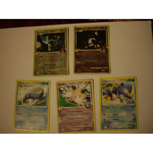 Lot De 5 Cartes Rares Pokémon