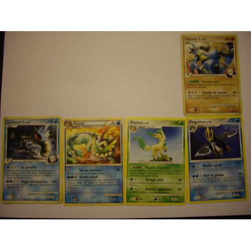 Lot De 5 Cartes Rares Pokémon