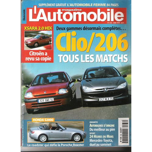 L'automobile Magazine 636 - Deux Gammes Désormais Complètes... Clio/206 Tous Les Matchs