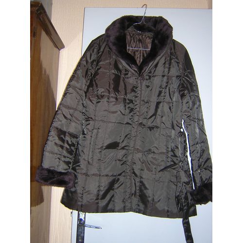 Veste Longue Col Et Poignets Amovibles Autre 100% Polyester.
