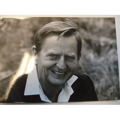 Photographie Autographiée De Olof Palme