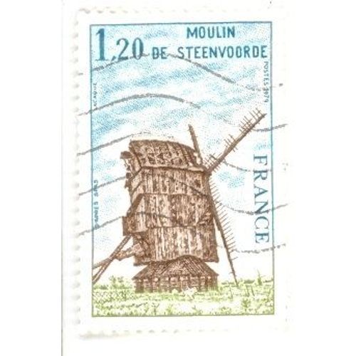 Timbre . Moulin De Steenvoorde .1,20 F . 1979