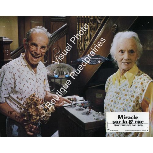 Miracle Sur La 8ème Rue - Batteries Not Included : Jeu De Photos D'exploitation Cinématographique - Format 21x27 Cm - De Matthew Robbins Avec Hume Cronyn, Jessica Tandy, Frank Mcrae - 1987