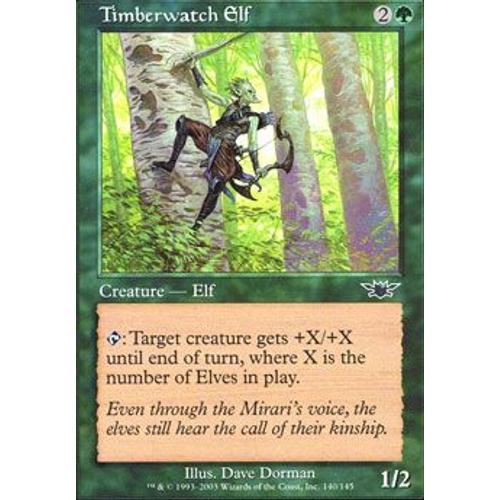 Elfe Gardebois  ( Timberwatch Elf ) - Magic Mtg - Legions Vf E 140 - C