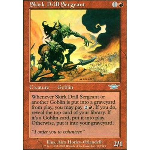 Sergent Instructeur Skirkien  ( Skirk Drill Sergeant ) - Magic Mtg - Legions Vf E 112 - U