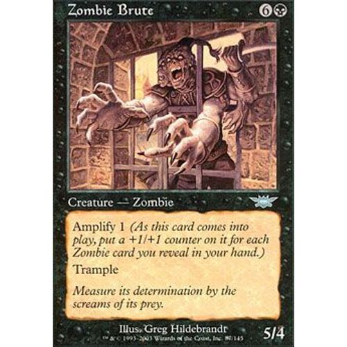 Brute Zombie  ( Zombie Brute ) - Magic Mtg - Legions Vf E 87 - U