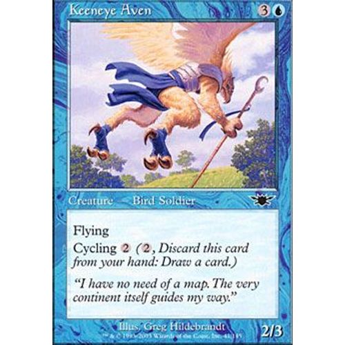 Avemain Vif-Oeil  ( Keeneye Aven ) - Magic Mtg - Legions Vf E 41 - C