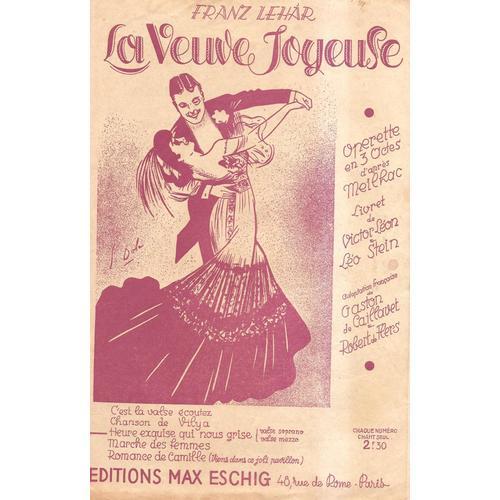 La Veuve Joyeuse Heure Exquise 1909 Partitions Song Books Rakuten