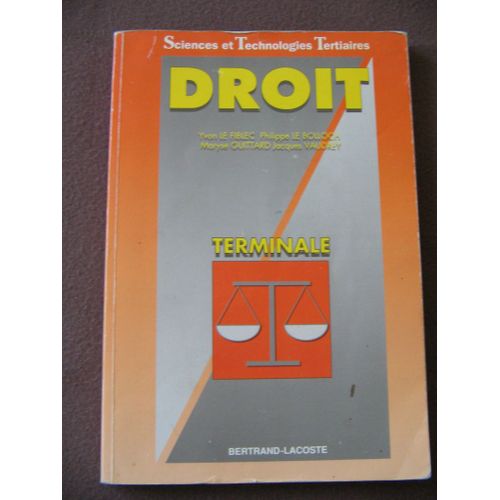 Droit, Terminale