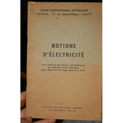 Notions D'électricité