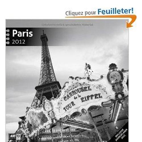 Calendrier Paris 30x30