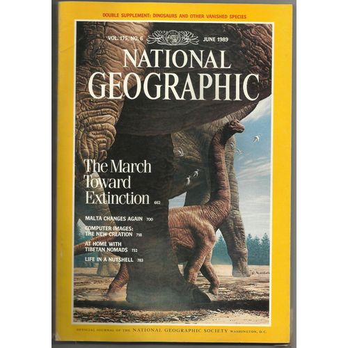 National Geographic N°175/6 : Malte, Extinction Des Espèces, Tibet, Images Numériques