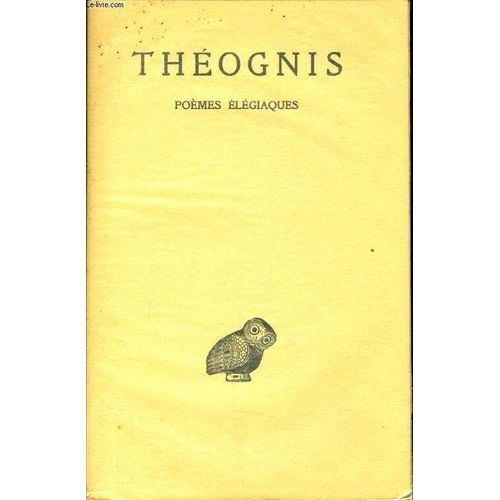 Theognis Poème Élégiaques