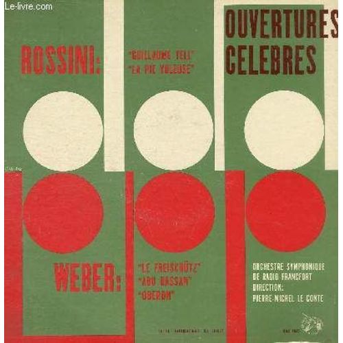 Disque Vinyle 33t Ouvertures Celebres