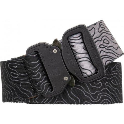 Textilgürtel Schwarz Cobra 38 Ceinture Taille S 90 Cm, Gris/Noir