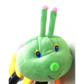 Peluche Chenille Mille Pattes Multicolore Rose Jaune Vert Bleu