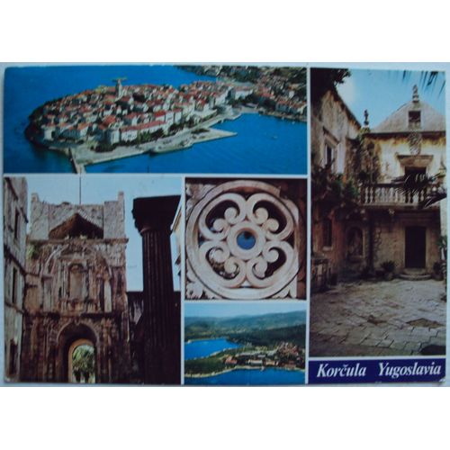 Korcula...Yugoslavia..Carte Multi-Vues.