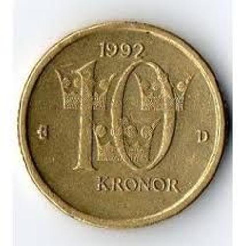 Pièce 10 Kronor Suède 1992