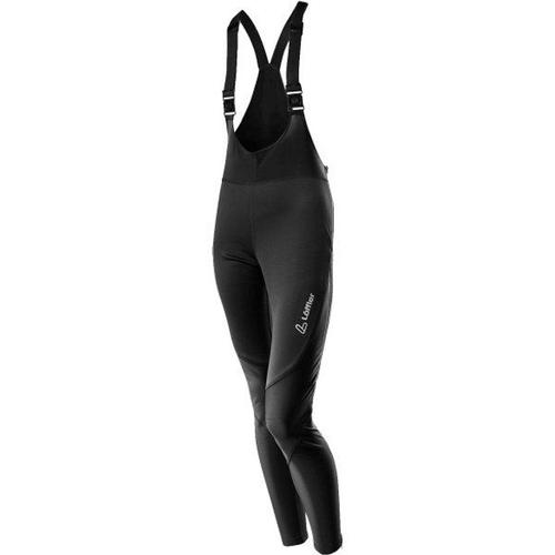 Women's Warm-Up Bib Tights Windstopper Warm Pantalon De Ski De Fond Taille 34, Noir