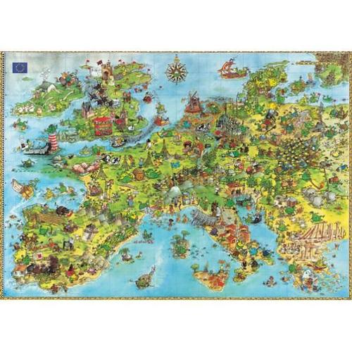 Puzzle 4000 Pièces - Degano : L'europe Des Dragons Unis