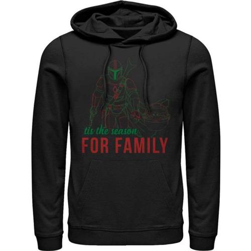 Star Wars, The Mandalorian, Mandalorien Et L'enfant Family Time, Christmas, Unisex Sweat, Capuche