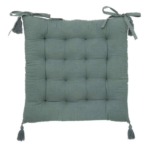 Galette De Chaise Rectangulaire Tampa - 38 X 38 Cm - Céladon