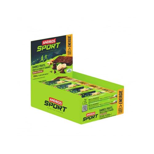 Barres Énergétiques (16x40g)|Banane Chocolat| Barres Énergétiques|Andros Sport 