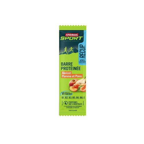 Barre Protéinée (50g)|Pomme Poire Abricot|Barres Protéinées|Andros Sport 
