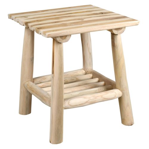 Table Basse Carrée En Teck Naturel Arthur
