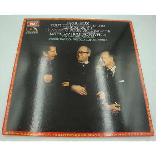 Rostropovitch/Baudo/Lutoslawski/Paris - Tout Un Monde Lointain - Dutilleux Lp 1975 Emi